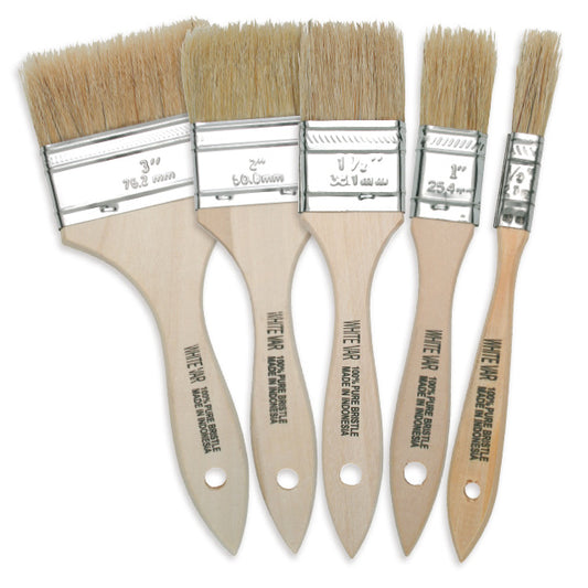 Natural Hog Bristle Chip Brushes