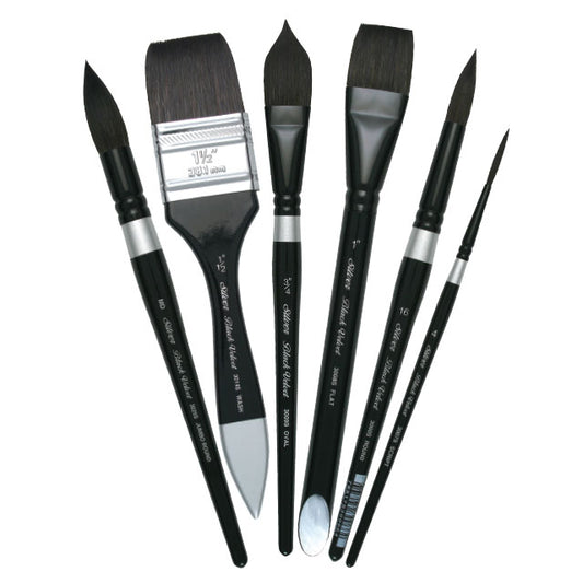 Silver Brush Black Velvet Brushes