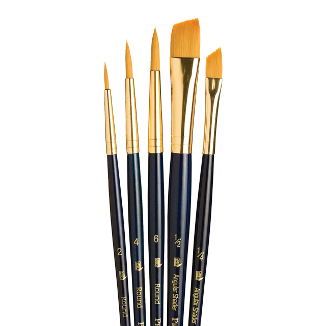 White Taklon Brushes