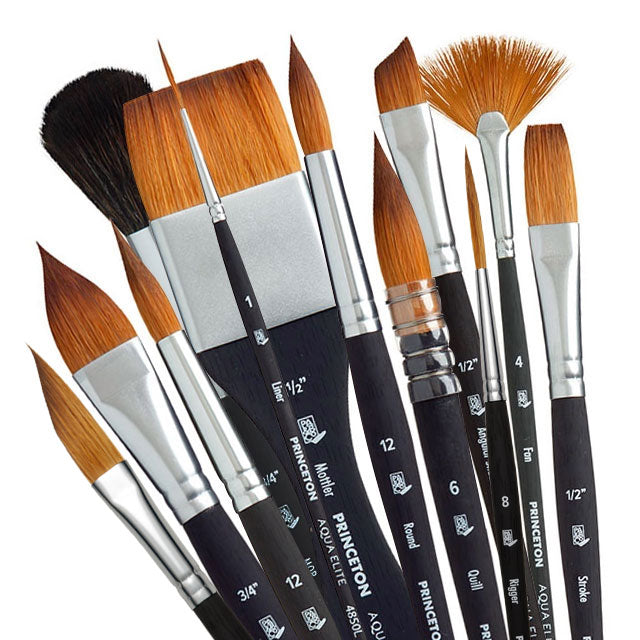 Series 4850 Aqua Elite Synthetic Kolinsky Sable Brushes