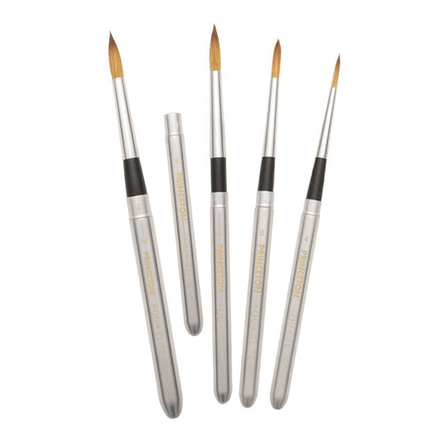 Aqua Elite Series 4850 Synthetic Sable Travel Brushes