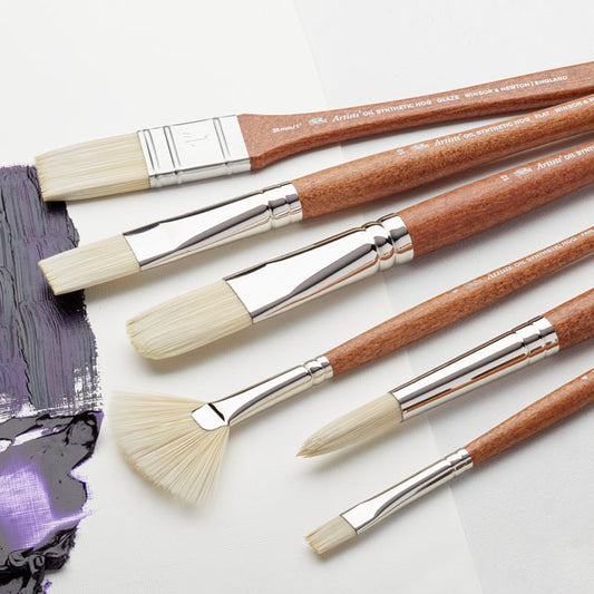 Artists' Oil Synthetic Hog Brushes