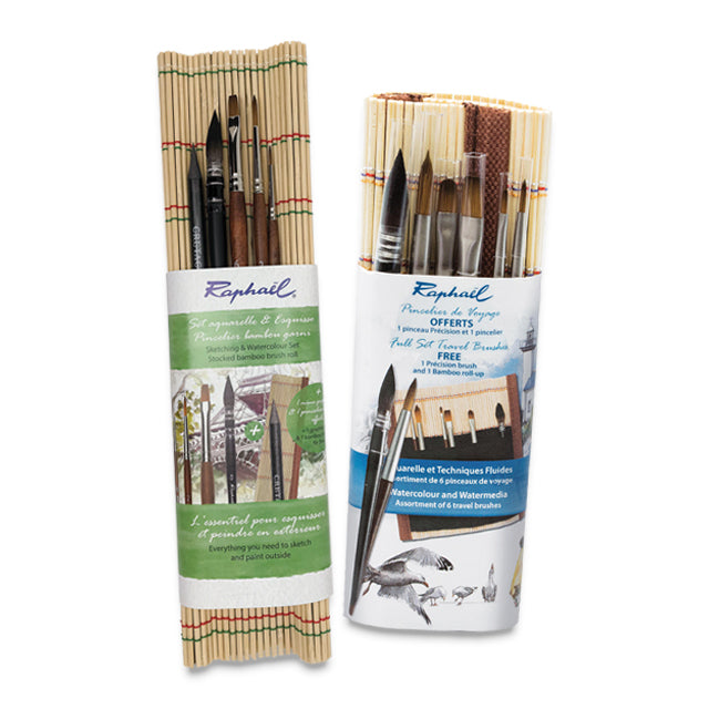 Raphaël Bamboo Wrap Brush Sets