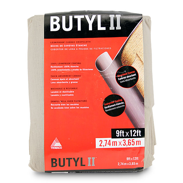 Butyl II Leakproof Canvas Drop Cloth