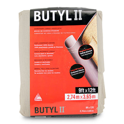 Butyl II Leakproof Canvas Drop Cloth