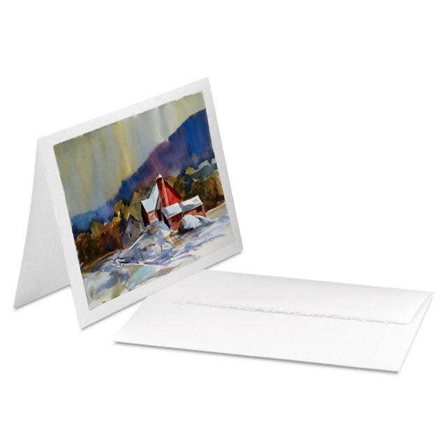 400 Series Watercolor Cards and Envelopes - White