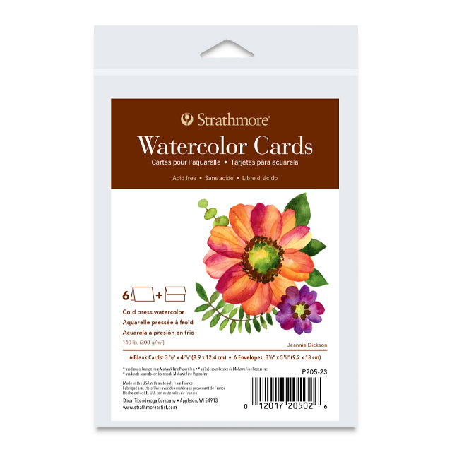 400 Series Watercolor Postcard Pad - White