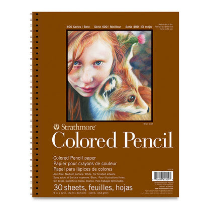 400 Series Colored Pencil Pad, 9" x 12"