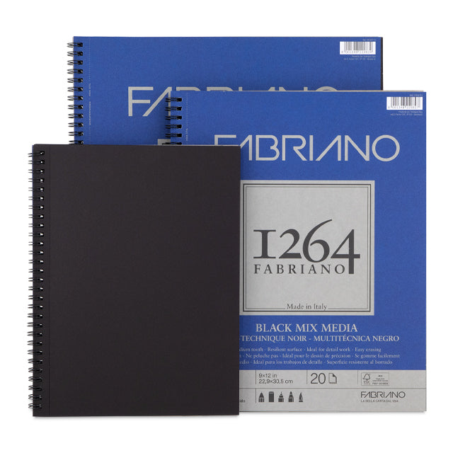 1264 Black Mixed Media Pads