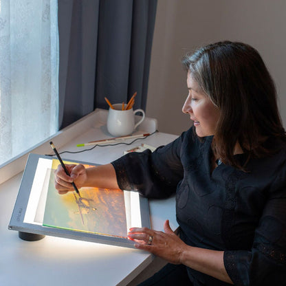 Artograph LED LightPad - In use