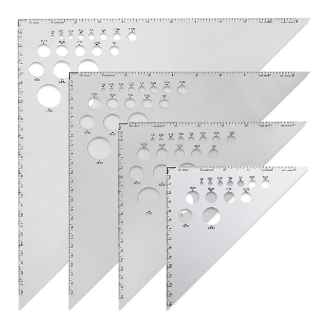 30°/60° Calibrated Aluminum Triangles