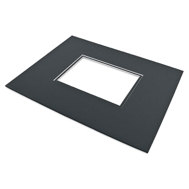 Black Double Mat