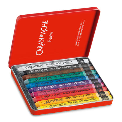 Neocolor II Artists' Crayon Set, 10 Assorted Colors