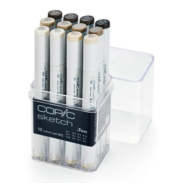 Sketch Marker Set of 12 Warm Gray Tones