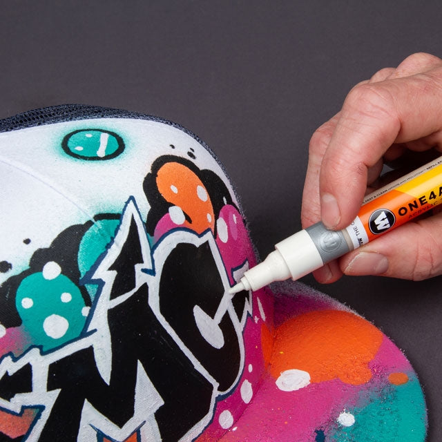 Painting a Hat with One4All Acrylic Paint Markers