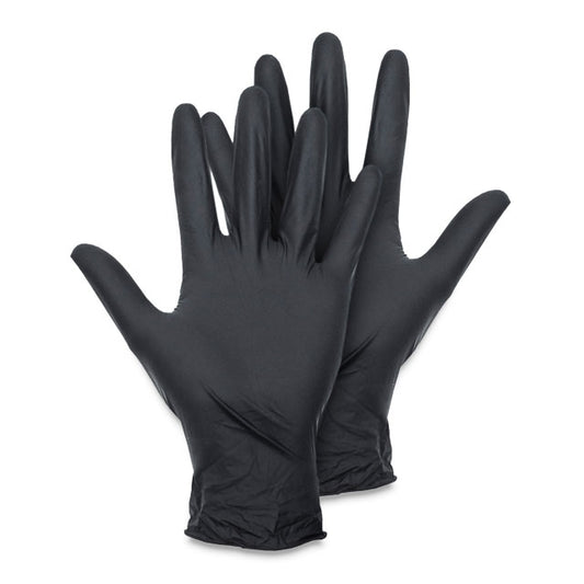 Disposable Black Vinyl-Nitrile Blend Gloves