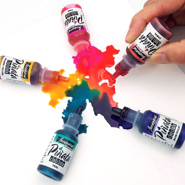 Piñata Alcohol Ink Color Puddles and Squeeze Bottles