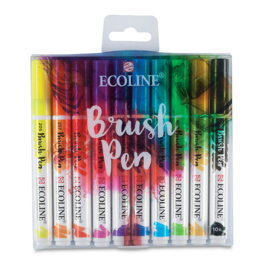 Brush Pens, Assorted Colors Set of 10