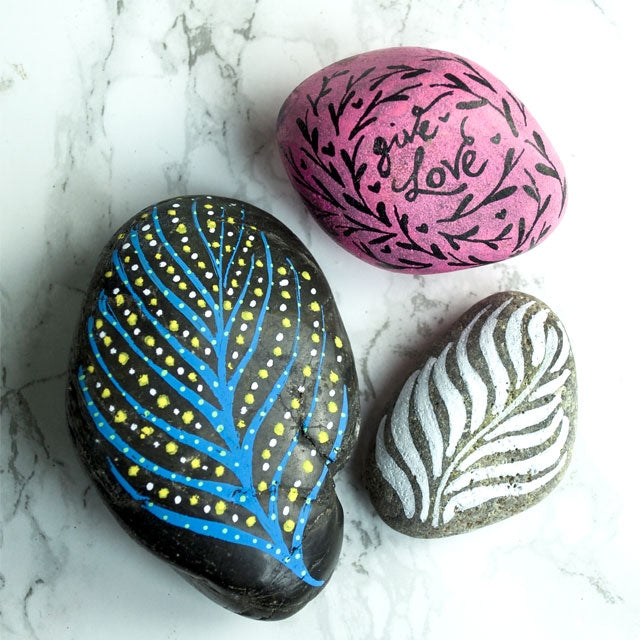 Painting on Rocks with Posca Paint Markers