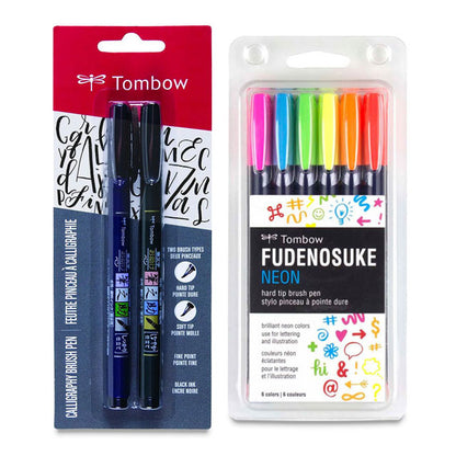 Tombow Fudenosuke Brush Pen Sets