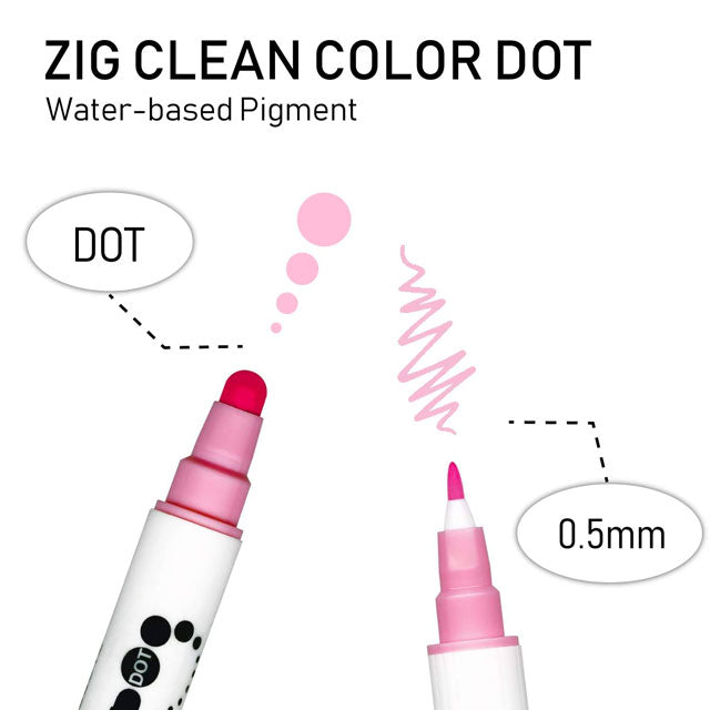 Clean Color Dot Pen Double-Sided Marker