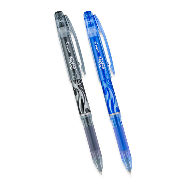 FriXion Point Synergy Erasable Pen, Black and Blue 0.5 mm.