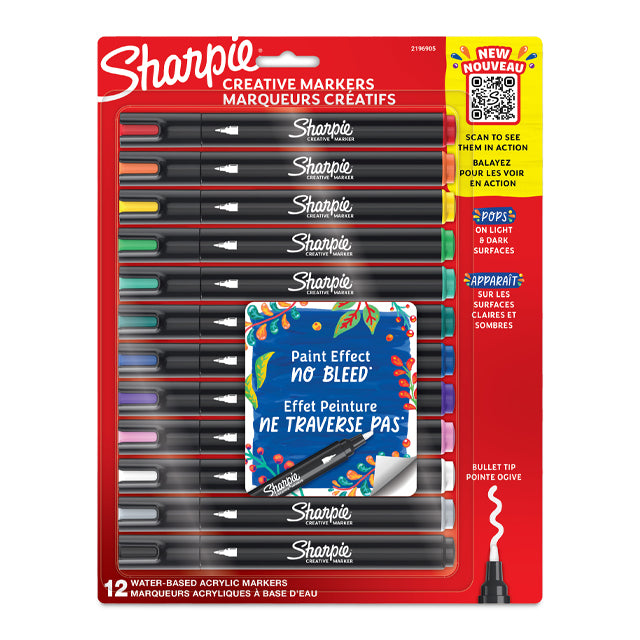 Sharpie Creative Acrylic Marker Bullet Tip Set of 12