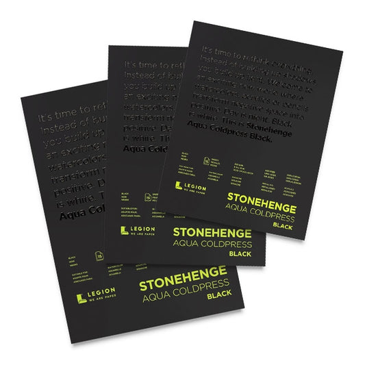 Stonehenge Aqua Black Watercolor Paper Pads