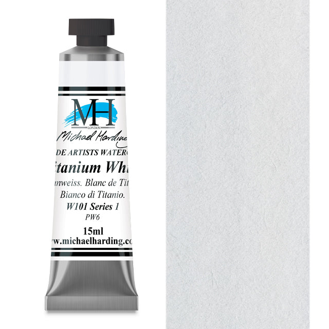 Michael Harding Artists Watercolor - Titanium White, 15 ml