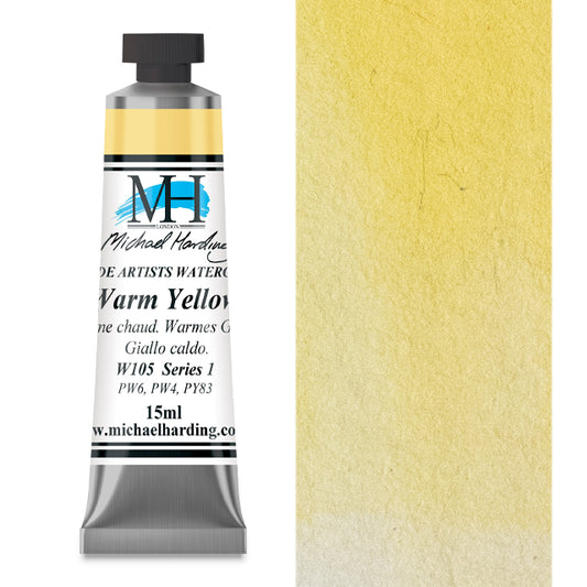 Michael Harding Artists Watercolor - Warm Yellow, 15 ml