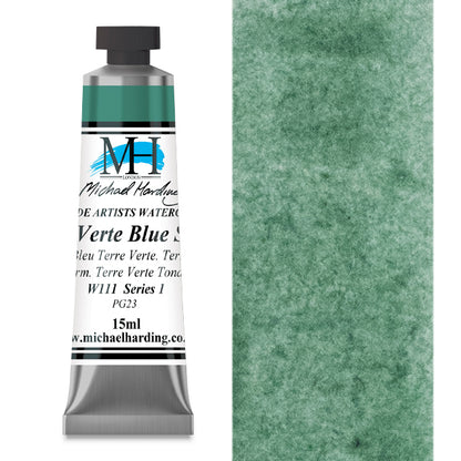 Michael Harding Artists Watercolor - Terre Verte Blue Shade, 15 ml