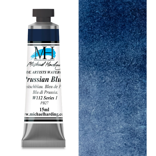 Michael Harding Artists Watercolor - Prussian Blue, 15 ml