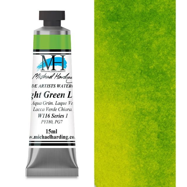 Michael Harding Artists Watercolor - Bright Green Lake, 15 ml