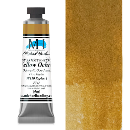 Michael Harding Artists Watercolor - Yellow Ochre, 15 ml