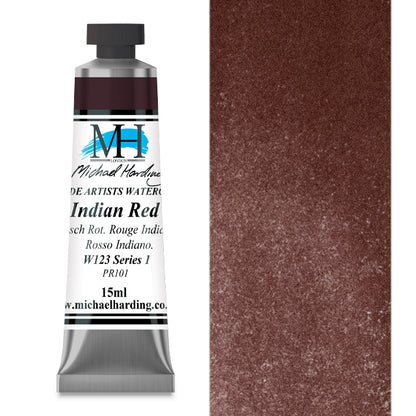 Michael Harding Artists Watercolor - Indian Red, 15 ml