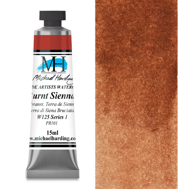 Michael Harding Artists Watercolor - Burnt Sienna, 15 ml