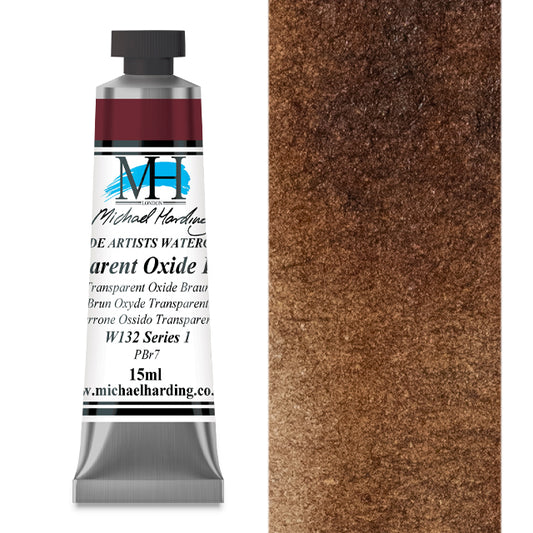 Michael Harding Artists Watercolor - Transparent Oxide Brown, 15 ml