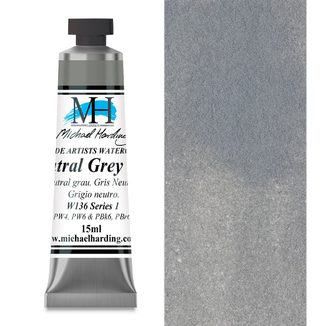 Michael Harding Artists Watercolor - Neutral Grey (N5), 15 ml