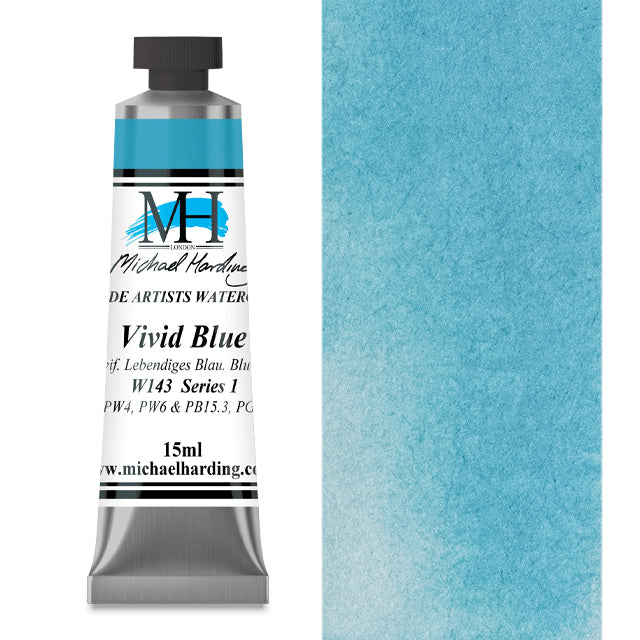 Michael Harding Artists Watercolor - Vivid Blue, 15 ml