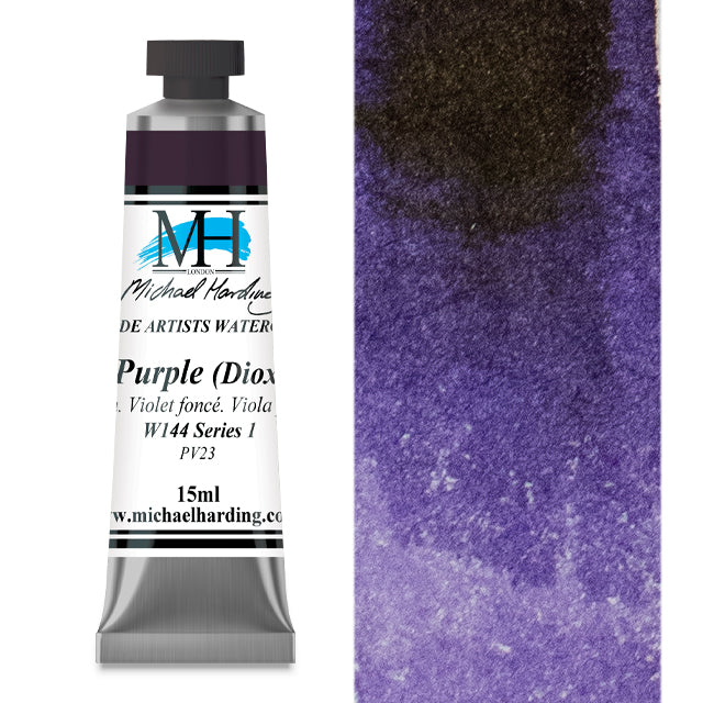 Michael Harding Artists Watercolor - Deep Purple (Dioxazine), 15 ml