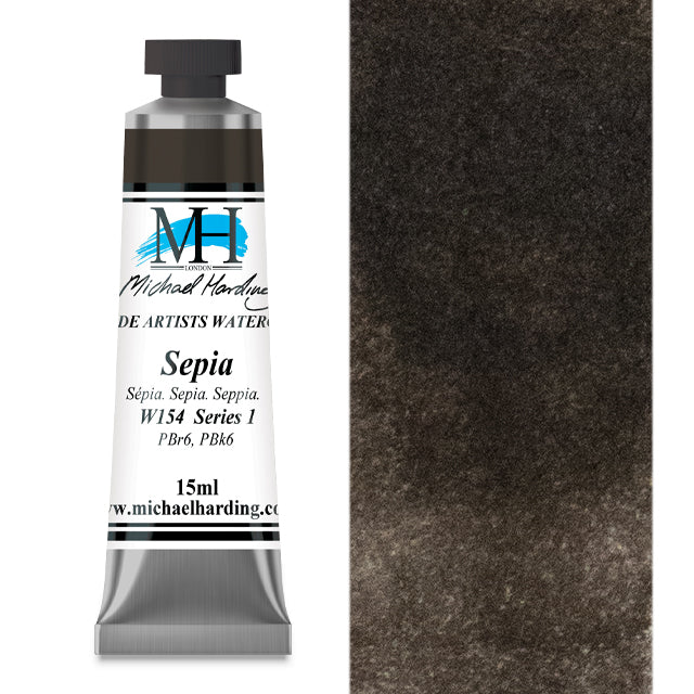 Michael Harding Artists Watercolor - Sepia, 15 ml