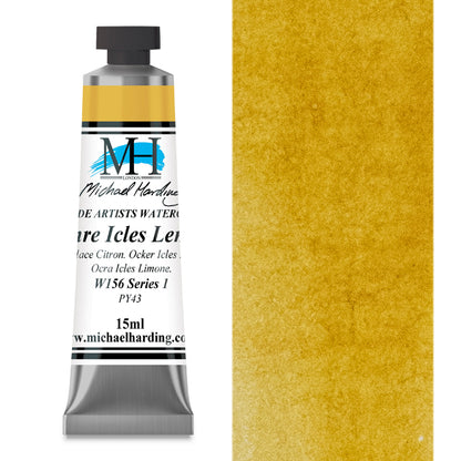 Michael Harding Artists Watercolor - Ochre Icles Lemon, 15 ml