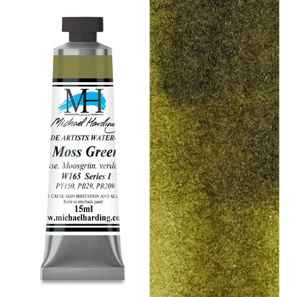 Michael Harding Artists Watercolor - Moss Green, 15 ml