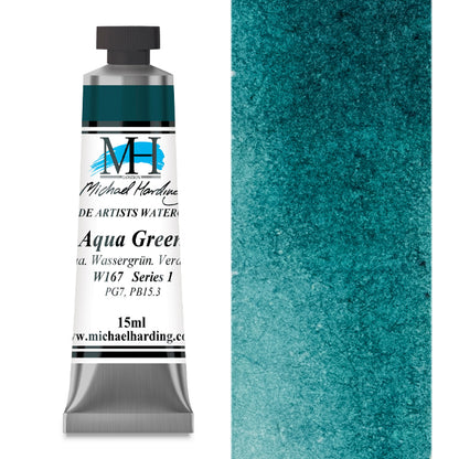 Michael Harding Artists Watercolor - Aqua Green, 15 ml