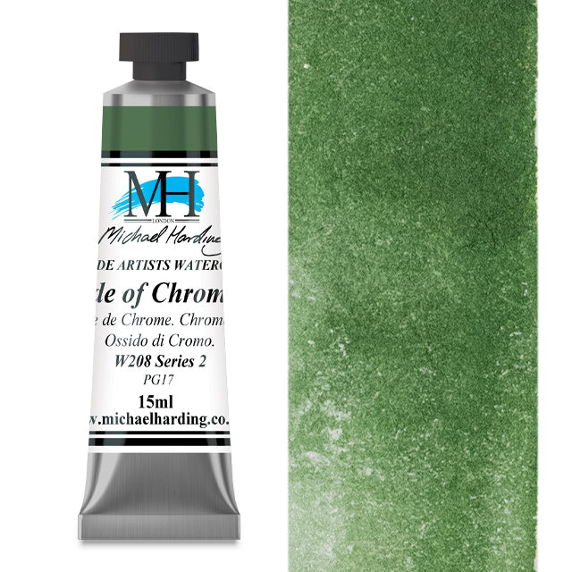 Michael Harding Artists Watercolor - Oxide of Chromium, 15 ml