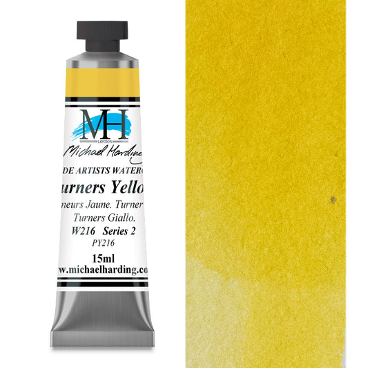 Michael Harding Artists Watercolor - Turners Yellow, 15 ml