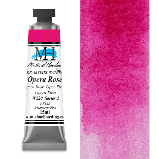 Michael Harding Artists Watercolor - Opera Rose, 15 ml