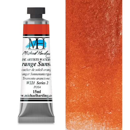 Michael Harding Artists Watercolor - Orange Sunset, 15 ml