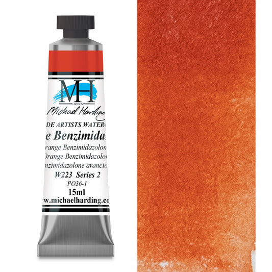 Michael Harding Artists Watercolor - Orange Benzimidazolone, 15 ml