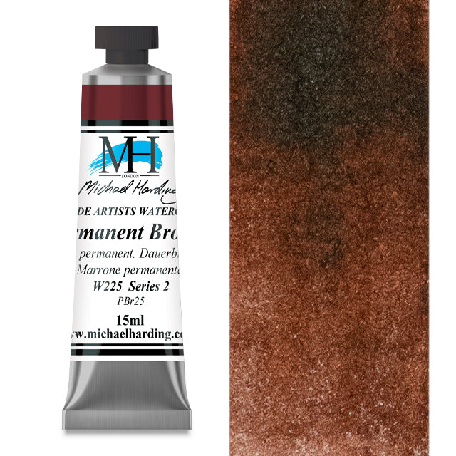 Michael Harding Artists Watercolor - Permanent Brown, 15 ml